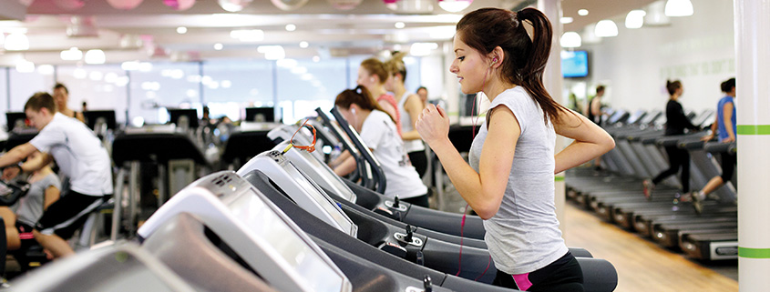 The Edge gym treadmill