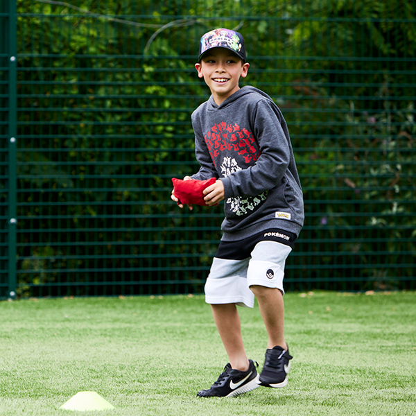 Child on outdoor pitch